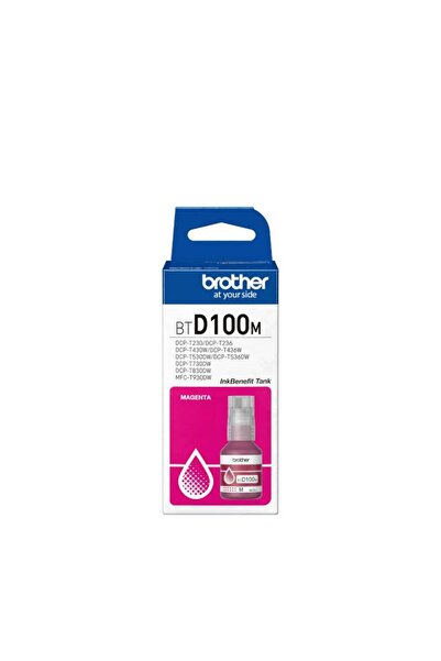 Brother Genuine BTD100M Magenta Ink Bottle – 48.8 ml High Yield (≈ 5,000 Pages)