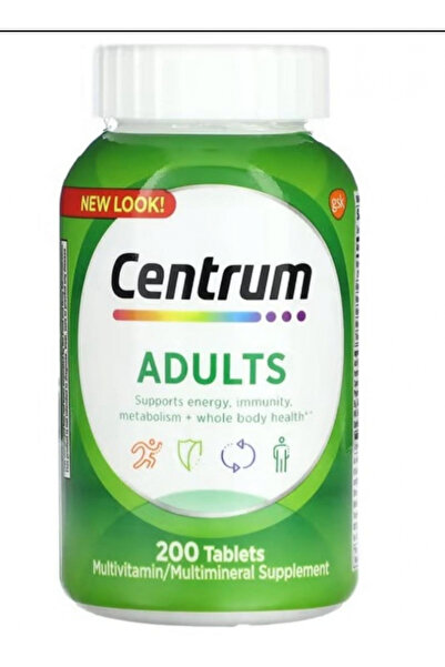 Centrum مكمل غذائي متعدد الفيتامينات والمعادن للبالغين، 200 قرص