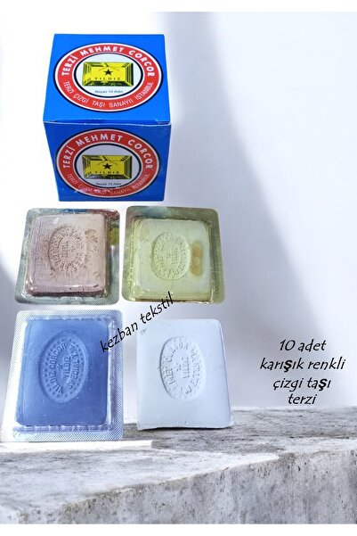 Kezban Tekstil Yıldız Mehmet Corcor Terzi Çizgi Taşı KARIŞIK Renk - 10 Adet