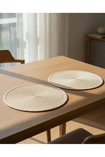 REDTAG Gold Round Placemat Set (2 Piece)