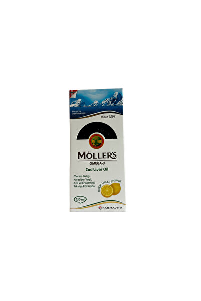 Möller's Möllers Omega-3 Cod Liver Oil Limon Aromalı 150 ml