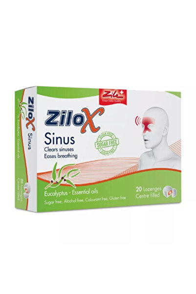 Zilox أقراص استحلاب للجيوب الأنفية، 20 قطعة