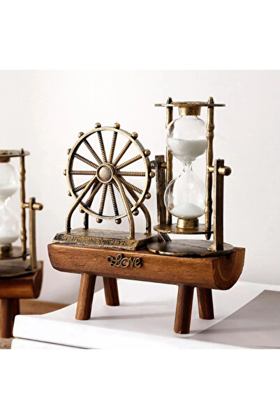 Epilons Dekoratif Dönme Dolap Biblolu Kum Saati