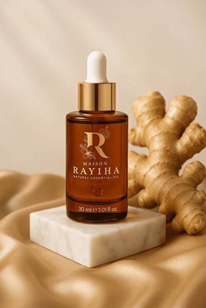 Maison Rayiha Ginger Oil 30 Grams 100% Pure Natural Organic Cold Pressed Certified Ginger Oil