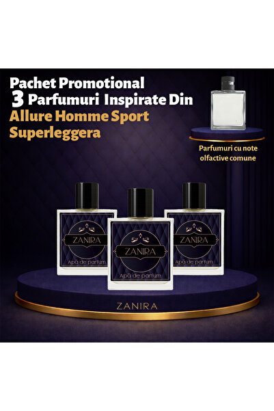Zanira Promotional Set of 3 Perfumes 051 – Inspired by Allure Homme Sport Superleggera