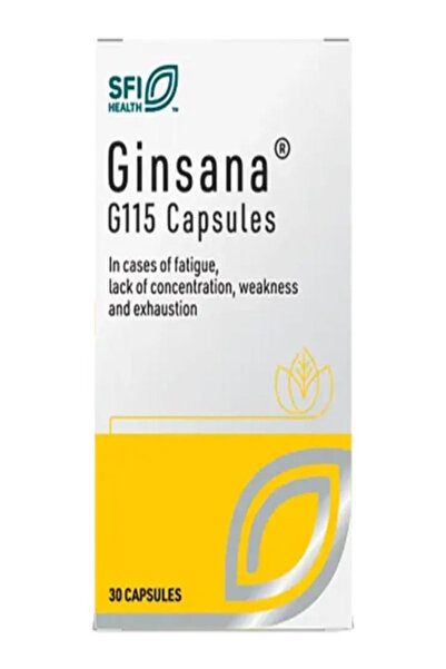 SFI HEALTH كبسولات جينسانا جي 115، 30 كبسولة