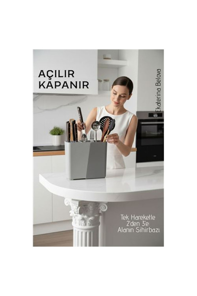 toyigoo Organizator inteligent pentru cuțite și tacâmuri - Suport reglabil pe...