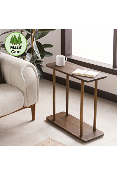 furnirem Dikdörtgen Yan Sehpa | Koltuk Yanı & Salon İçin Şık Tasarım 60x60 cm...