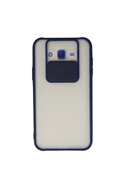 Twin Store حافظة جالاكسي J7 من السيليكون المنزلق لكاميرا Palm Frosted - أزرق ...