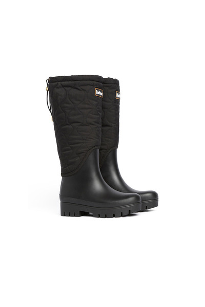 Barbour Marnie Kapitone Tall Welly Çizme BK11 Black