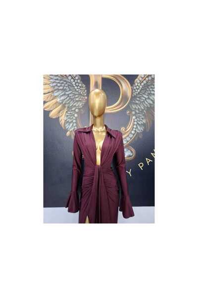 OEM HELENNE BURGUNDY DRESS - BURGUNDY, ONE SIZE