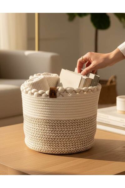 home inn Multifuncțional, 22cm-18cm Dimensiune medie, Coș, Paie, Coș țesut, Organizator