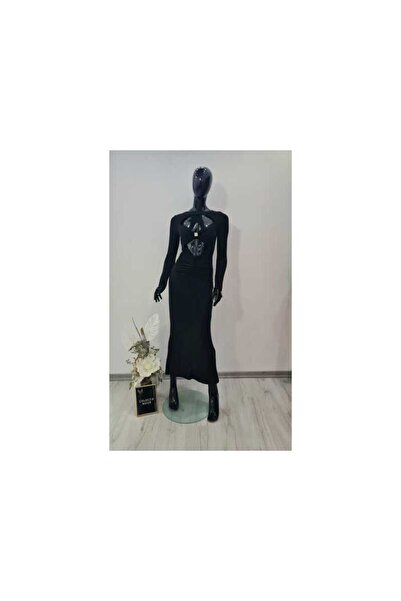 OEM ROCHIE LUNGA NEAGRA SCLIPICI - BLACK, TALIE UNICA