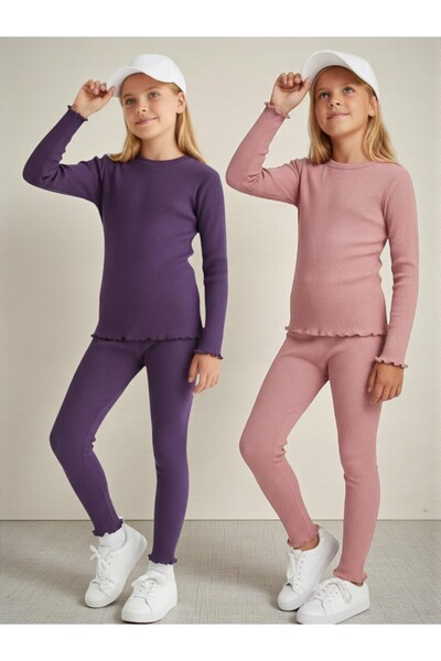 Patriko SET 2 PIESE PENTRU FATA, NOUA SEZON, CULOARE PURPLE-ROZ, TIGHTS BADİ,...