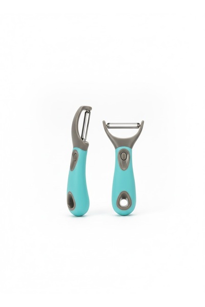 UNDHOME Yan Ve Düz Vegetable and Fruit Peeler Set of 2