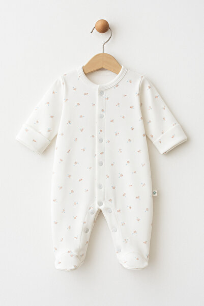 blumi kids Organic Baby Romper with Booties - Grow in Love