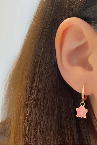 arcina jewellery Ghost Pink Earrings - 925 Sterling Silver
