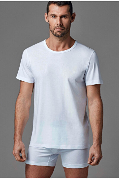 Dagi Men's White O-Neck Sleeveless 6-Pack Undershirt/T-Shirt