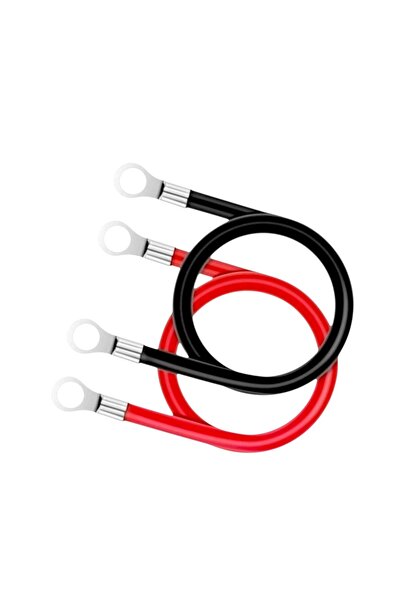 OEM Current transfer cable set, red/black, section 4 mmp with 4 M6 lugs, 2x300 cm long, wear and UV resistant