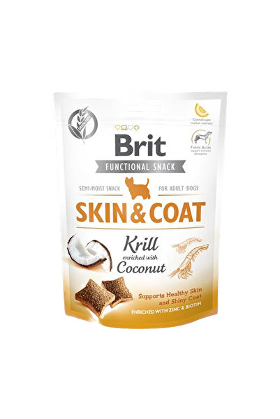 Brit Skin & Coat Karides ve Hindistan Cevizli Köpek Ödül Maması 150gr