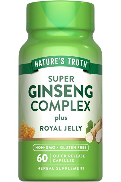Nature's Truth Super Ginseng Complex | 60 Capsules | with Royal Jelly | Non-GMO & Gluten Free Supple