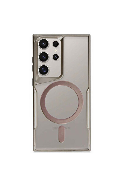 NewFace حافظة سامسونج جالاكسي S23 الترا من السيليكون من بوي ماجسيف - رمادي تي...