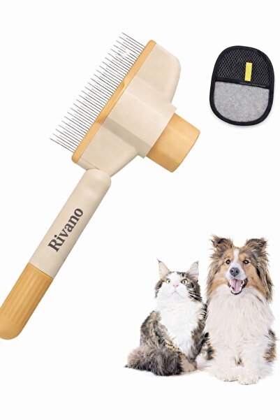 RIVANO kediler ve köpekler için pire ve saç tarağı, serbest düğümlü kürkleri ...