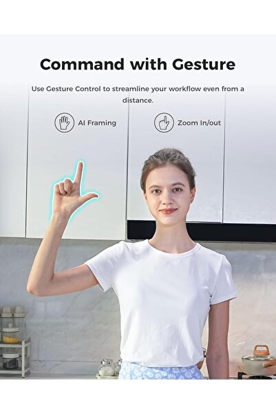 Obsbot Meet 2-4K Webcam for PC, AI Frame and Auto Focus, Beauty Mode, 60 FPS, Webcam with Microphone