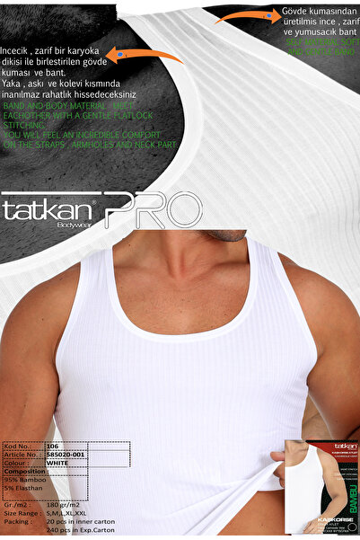TATKAN BODYWEAR ERKEK BAMBU KAŞKORSE CLASSIC ATLET