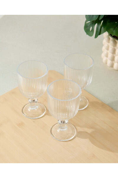 REDTAG Clear Ribbed Glass Set (3 Piece)