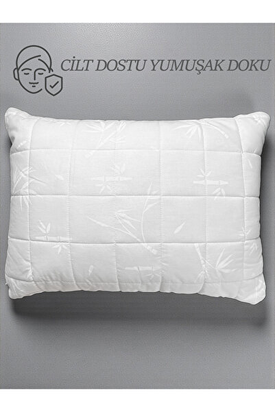 Bella Home 50x70 Бамбукова подушка з капітоне - Можна прати - На блискавці - ...