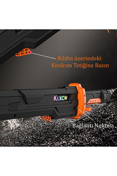 OG Oyuncak Gidiyor 80 cm Kıvılcım Çıkaran Işıklı Oyuncak Kılıç Duman Efektli, Renk Değiştiren LED Işık, Spray System