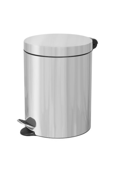 Alda Coș de gunoi cu pedală Freedom Fresh, 5 litri, oțel inoxidabil, închider...