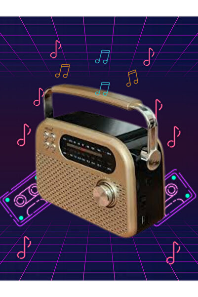 CaseTechnoo Full Band Radyo Nostaljik Görünümlü, Şarjlı, Güçlü Ses Çıkışlı