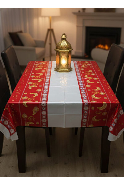 co arma طقم من 3 طاولات سفر رمضانية مقاومة للماء للاستخدام مرة واحدة، متعددة الألوان، 120*100 سم