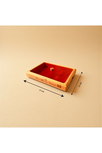 wood mix Custom Wooden Serving Box for Nuts & Sweets