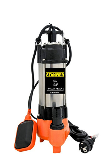 STANWER German DF Bakır Sargı 2 Vf Paslanmaz Foseptik Dalgıç Pompa Kirli Su D...