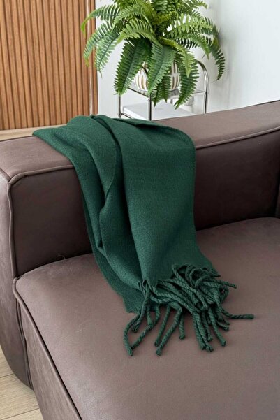 Telablanka Scarf Soft Textured Shoulder Shawl_Dark Green