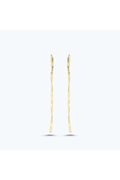 Altınbaş Altın Sallantılı Çubuk Küpe