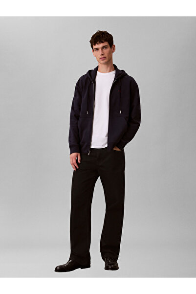 Calvin Klein Erkek LS Terry Monogram Detaylı Hoodie