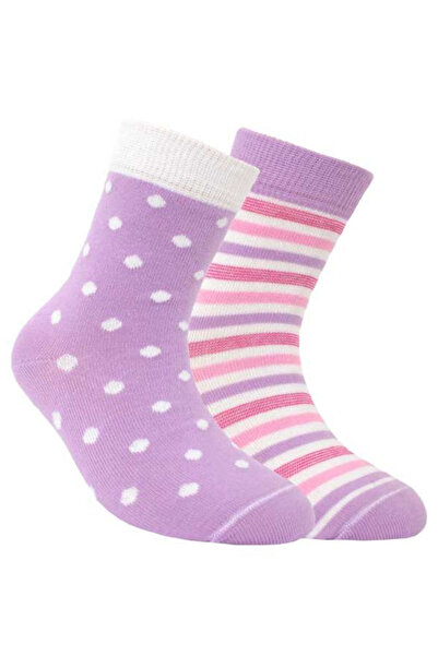 Conte Elegant Șosete de bumbac 1/2, Esli 706 (2 perechi) - Liliac, 24-26 (16)