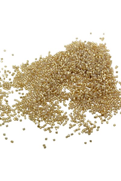Serhat Aksesuar ve El İşçilik خرز مقطوع ذهبي فاتح 2×1.5 مم (100 جرام 4000 قطعة)
