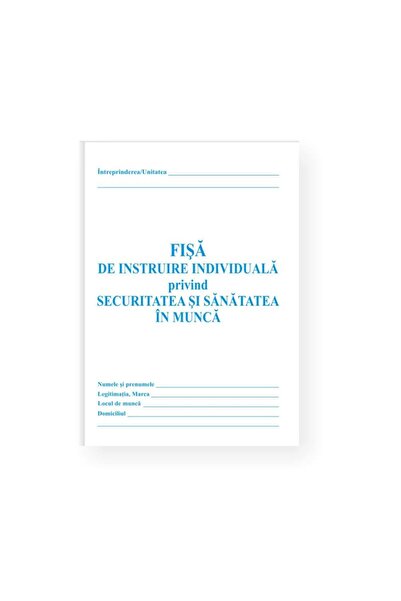 OEM SET 25 Pieces - Individual Training Sheet on Occupational Health and Safety