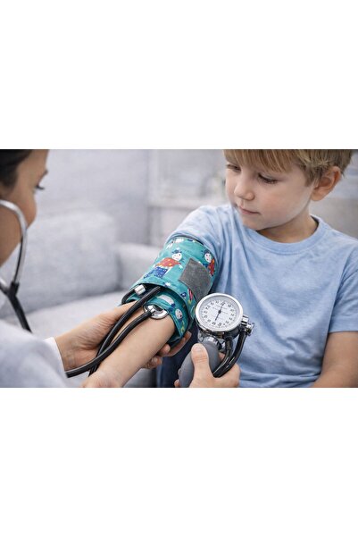 ENDOSTALL Çocuk Tansiyon Aleti Seti – Aneroid Manometreli, Komik Desenli Çocu...