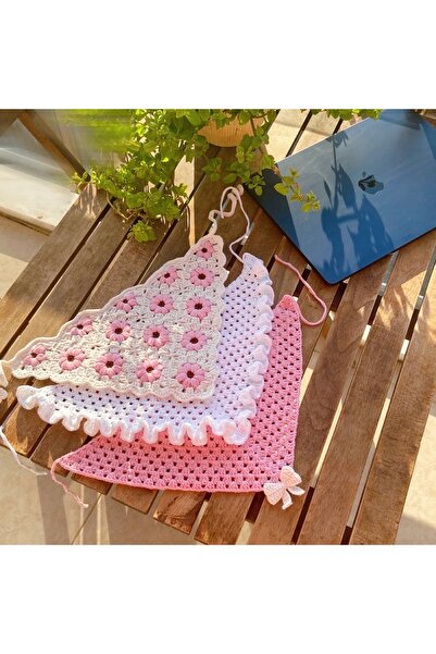 butiktia 3 lü el örgüsü bandana