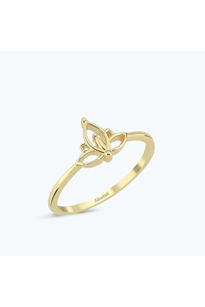 Altınbaş Altın Lotus Çiçeği Yüzük