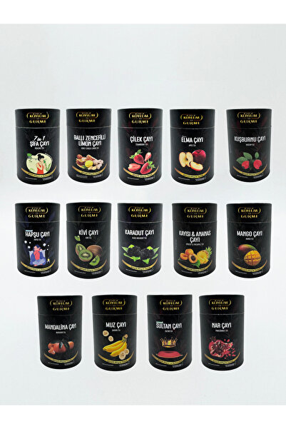 Köylüm Gurme 14 Çeşit Mevye & Bitki Çayı 250 Gram (14'lü Set)