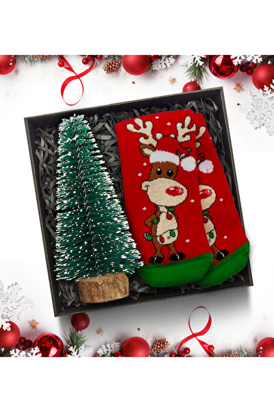 AS COMPANY Yılbaşı Temalı Kişiye Özel Mini Çam Ağacı & Yılbaşı Temalı Çorap H...