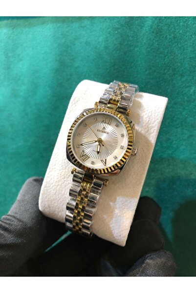 Essence Oval Case Stone Steel Waterproof Butterfly Clip Two Colors Women Wristwatch