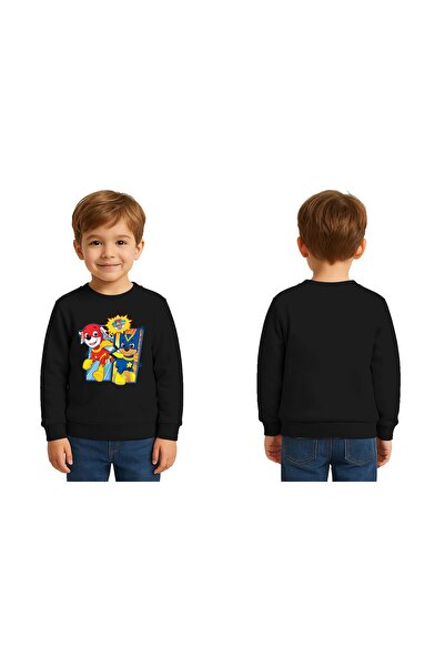 SEDİRLİ Унисекс Pawpetrol печатно детско суитшърт 3-нишка, четкано
